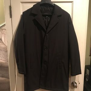 Men’s black coat by Guess.  Size Medium.
